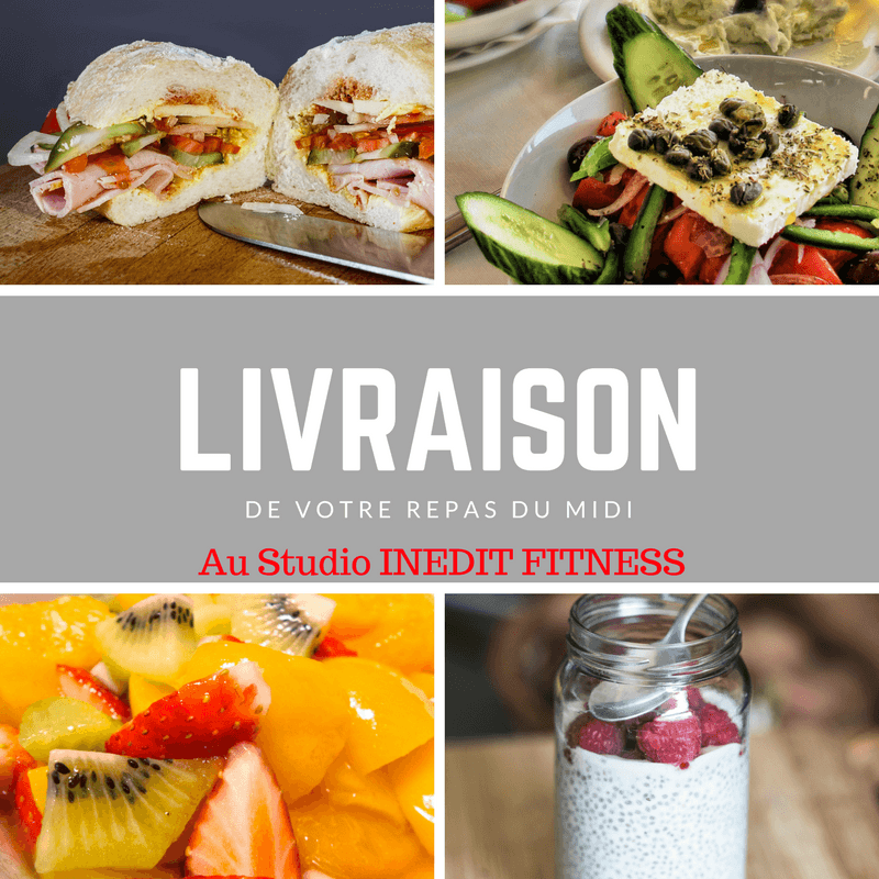 Repas du midi INEDIT FITNESS Chassieu