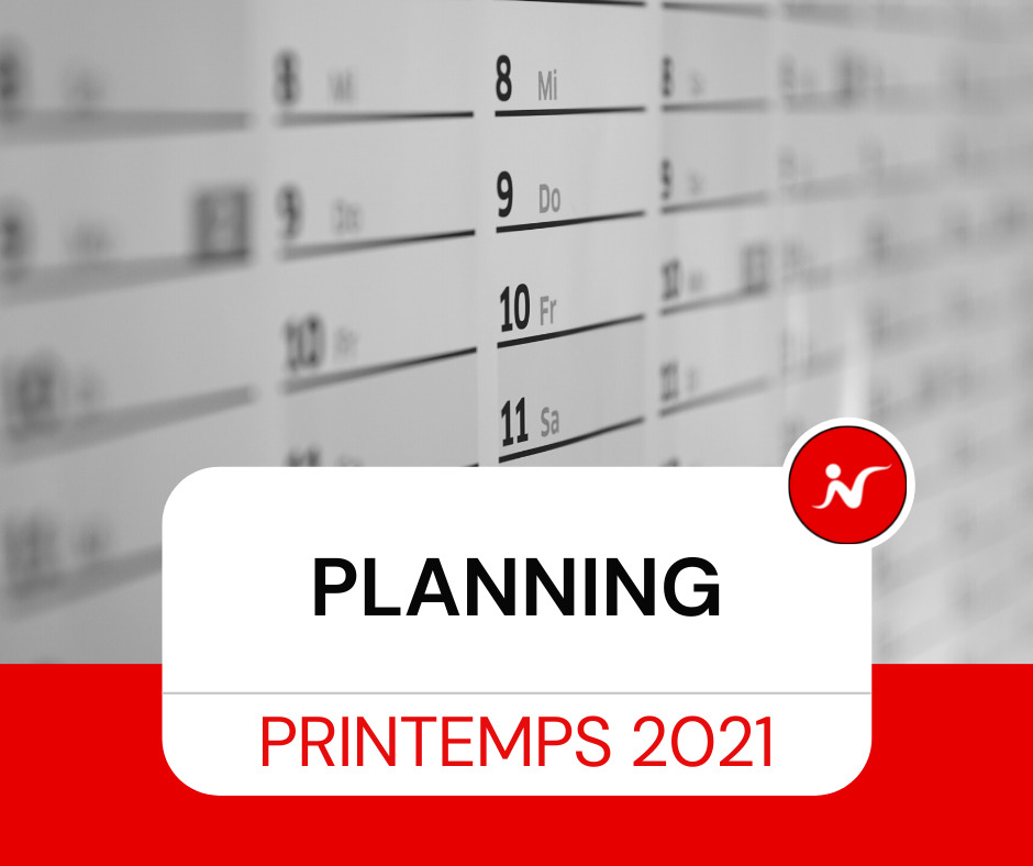 Planning printemps 2021