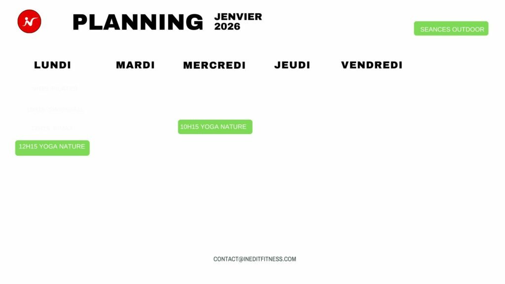 PLANNING outdoor 2026