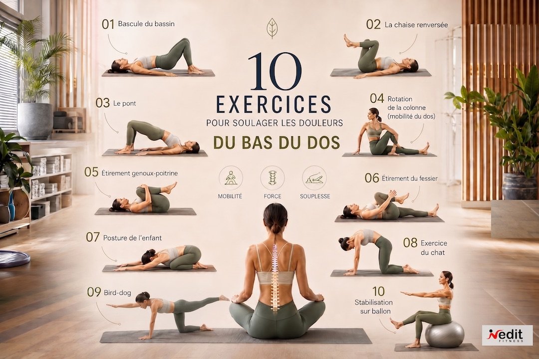 10 exercices pour le mal de dos : le guide complet